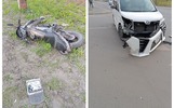 В Ярославле минивэн сбил мотоциклиста