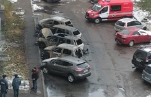 В Дзержинском районе Ярославля сгорели пять машин и пять балконов