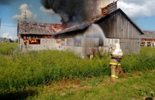 В Ярославской области огонь уничтожил пятьдесят тонн сена
