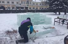 Ледяной барельеф медведицы появится в центре Ярославля