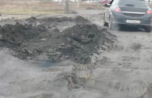 На ярославской дороге застрял мусоровоз