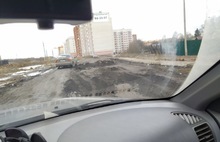 На ярославской дороге застрял мусоровоз